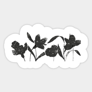 Wall Flowers BW2 -Full Size Image Sticker